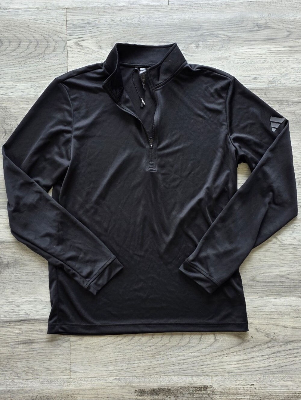 Adidas Black Quarter Zip Pullover Small
